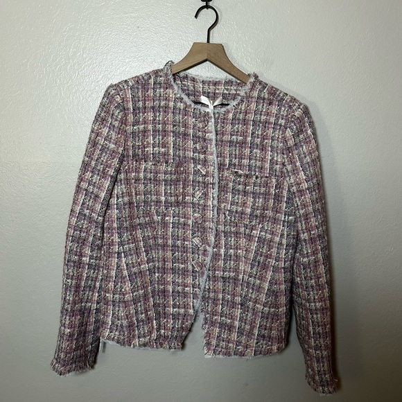 LoveShackFancy Fraser Tweed Wool Blend Jacket - Picture 3 of 9